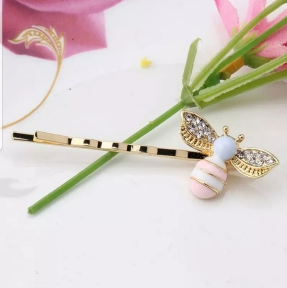 Bumble Bee Hair Pins Set of 2 - Picture 1 of 2